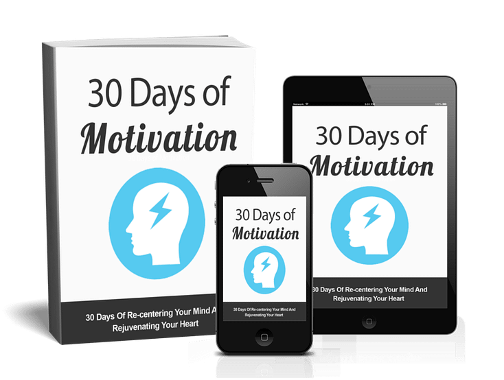 30 Days of Motivation cover3d mobile, tablet and eBook